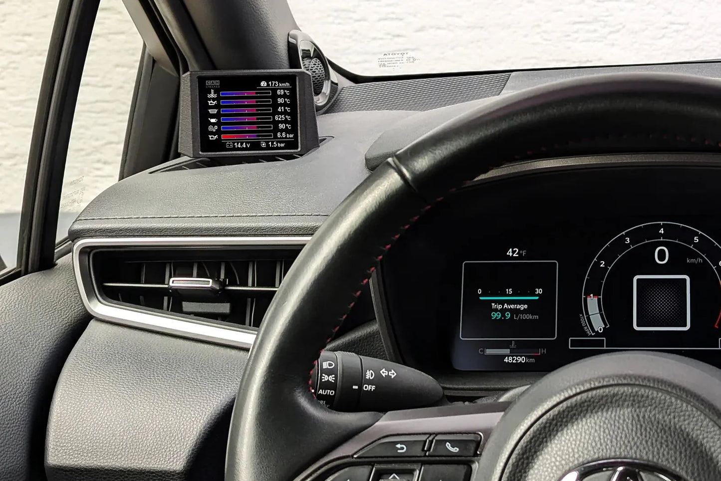 CANchecked Toyota GR Corolla (E210) MFD28 Multi Function Display | 2.8" Gen2 (LHD)